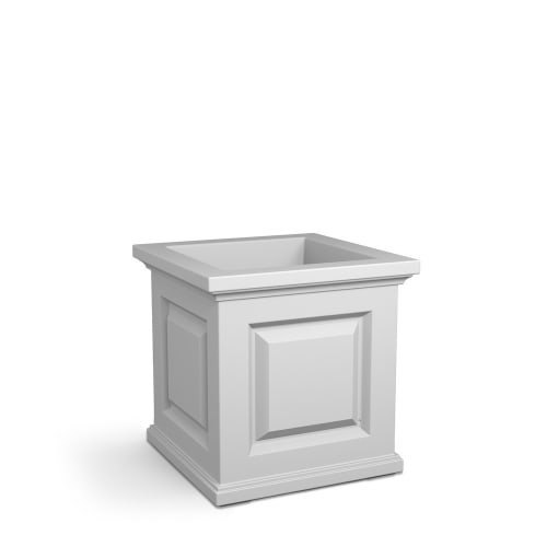 Mayne® Nantucket Square Planter, 16" x 16" x 16", White